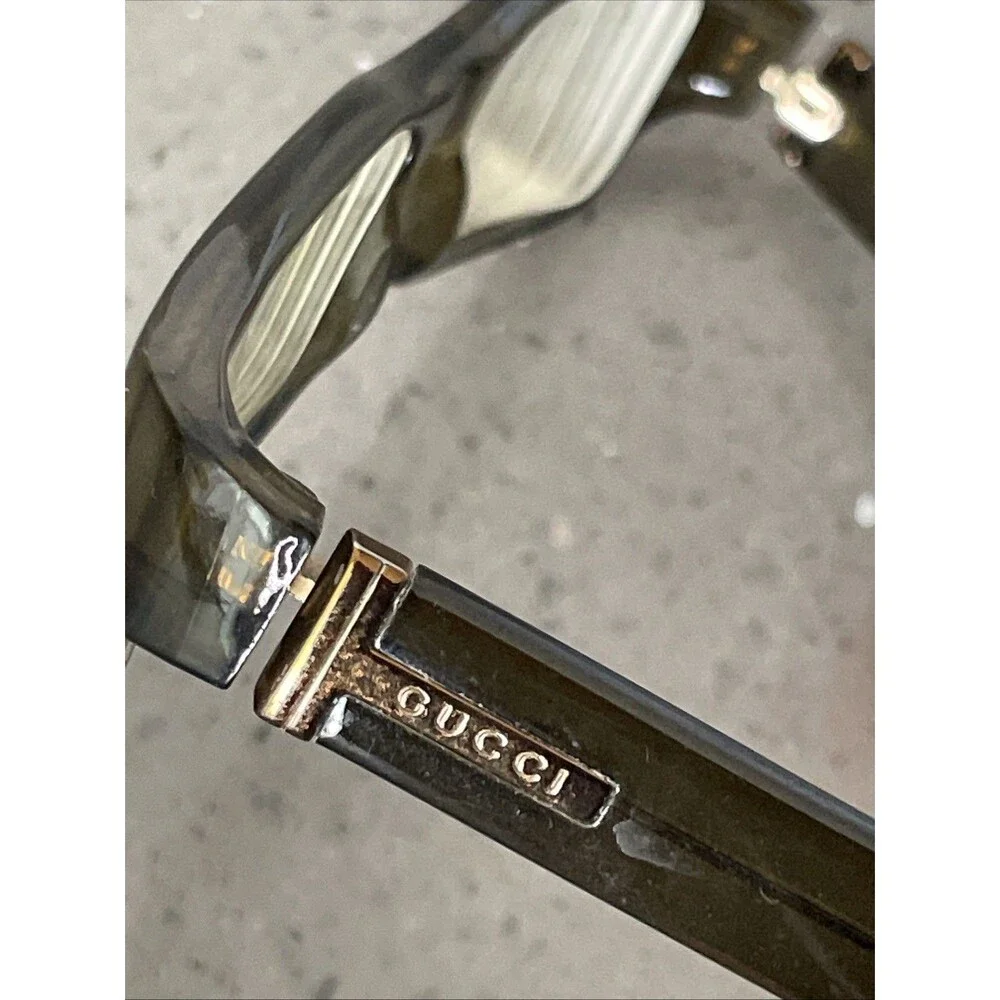 Gucci GG 1444 988 Brown Rectangular Eyeglasses Frames ONLY 130 Full Rim Italy